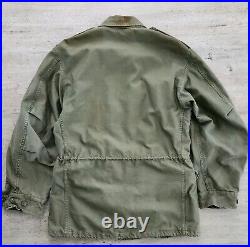 Vintage US Army M-1951 Field Coat Jacket Sz M Korean War Era 1952 Olive