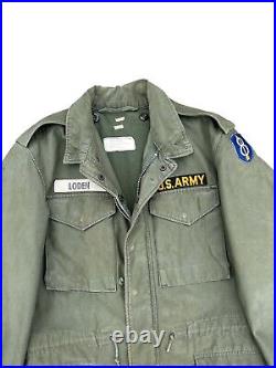 Vintage US Army M 1951 Field Jacket Size Long Small Korean War 1950s