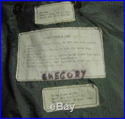 Vintage US Army M-1951 Fish Tail Parka Coat and Liner Jacket M51 Korean War