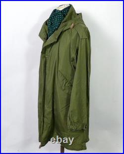 Vintage US Army M-1951 Fishtail Parka Shell Medium Green Military Size Med #385