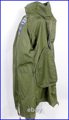 Vintage US Army M-1951 Fishtail Parka Shell Medium Green Military Size Med #385