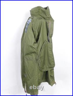 Vintage US Army M-1951 Fishtail Parka Shell Medium Green Military Size Med #385