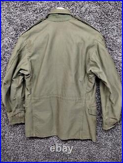 Vintage US Army M1951 Field Jacket Coat Green XS Military Fire Resistant