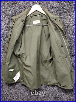 Vintage US Army M1951 Field Jacket Coat Green XS Military Fire Resistant