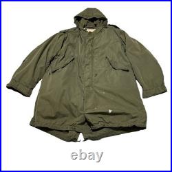 Vintage US Army M1951 Fishtail Parka Cotton Shell M51 With Liner Size M 27 x 30