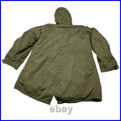Vintage US Army M1951 Fishtail Parka Cotton Shell M51 With Liner Size M 27 x 30