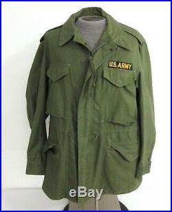 Vintage US Army Military Field Jacket M-1951 Korean War Size Medium