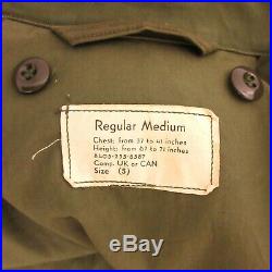 Vintage US Army Military Field Jacket M-1951 Korean War Size Medium