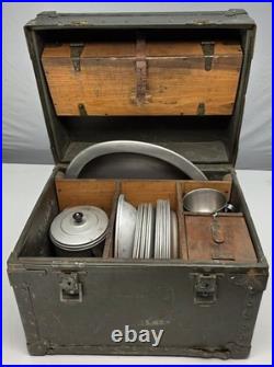 Vintage US Army Officers Mess Kit Korean War Era 1950s Vintage US Army Officers Mess Kit Korean War Era 1950s
