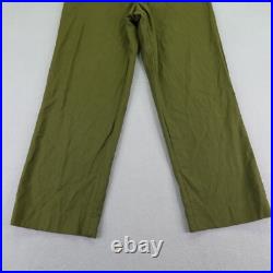 Vintage US Army Pants Small Green Trousers Field Wool M195 Post Korean War 50s