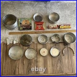 Vintage US Federal Enameling and Stamping Co. 1951 Camping Supplies Survival