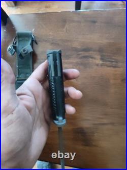 Vintage US Korean War Bayonet Fighting Knife with Scabbard