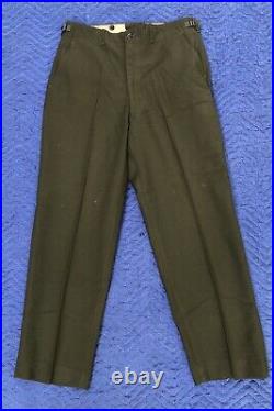 Vintage US Korean War Era M-1951 Wool Serge Og 108 Field Trousers 34 X 31