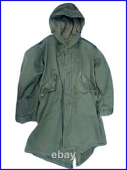Vintage US Military Korean War Fishtail Parka M-1951 Hood Liner Size 38 M