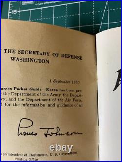 Vintage US Military Korean War Pocket Guide & Safe Conduct Passes