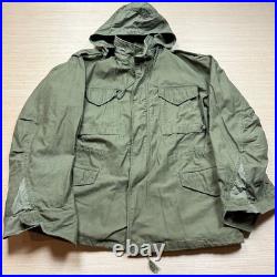 Vintage US Military OG-107 Sateen M51 Field Jacket Olive Green No Liner Large
