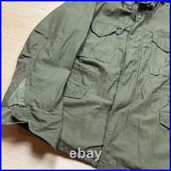 Vintage US Military OG-107 Sateen M51 Field Jacket Olive Green No Liner Large