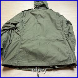 Vintage US Military OG-107 Sateen M51 Field Jacket Olive Green No Liner Large