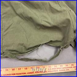 Vintage US Military Overcoat Parka Small Green Talon 1951 Korean War Air Force