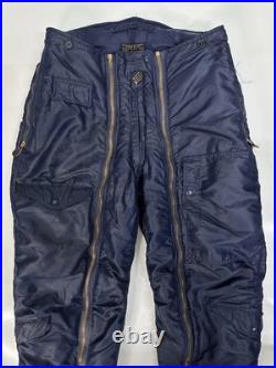 Vintage USAF Flight Trousers D-1A Sky Blue Korean War Era Sigmund Eisner 36