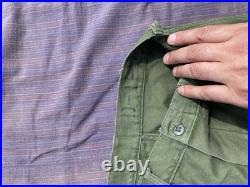 Vintage USMC P56 P58 Cotton Sateen Fatigue Pants 27.5 x33 Korean War WW2 stencil