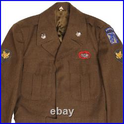 Vintage Us Army Airborne Korean War Officer Dress Ike Jacket Size 36r 1951