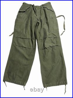 Vintage Us Army Field Trousers Pants M51 1951 Korean War 34x29