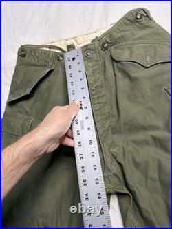 Vintage Us Army Field Trousers Pants M51 1951 Korean War 34x29