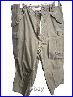 Vintage Us Army Field Trousers Pants M51 1951 Korean War Large Reg W38 L30