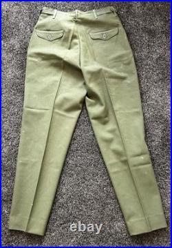 Vintage Us Army Field Trousers Pants M51 1951 Korean War Small Reg