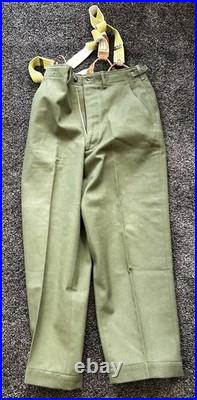 Vintage Us Army Field Trousers Pants M51 1951 Korean War Small Reg