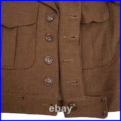 Vintage Us Army M-1950 Officer Dress Ike Wool Od Jacket 1951 Korean War Size 38s