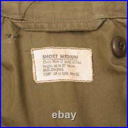 Vintage Us Army M-1951 M51 Field Jacket Korean War Era Size Medium Short