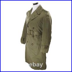 Vintage Us Army Overcoat Trench Coat 1953 Korean War Size Small Regular