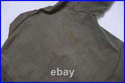Vintage Us Army Utility Shirt Herringbone 1950s Korean War Size 34r
