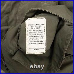 Vintage Usaf M51 Overcoat Parka With Pile Liner 1950 Korean War Small