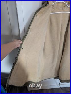 Vintage Usaf M51 Overcoat Parka With Pile Liner 1950 Korean War XL