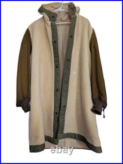 Vintage Usaf M51 Overcoat Parka With Pile Liner 1950 Korean War XL