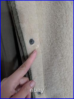 Vintage Usaf M51 Overcoat Parka With Pile Liner 1950 Korean War XL