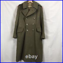 Vintage Wool Great Coat Army Canada 1952 Korean War Era PPCLI Size L/XL