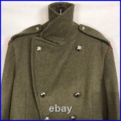 Vintage Wool Great Coat Army Canada 1952 Korean War Era PPCLI Size L/XL