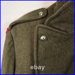 Vintage Wool Great Coat Army Canada 1952 Korean War Era PPCLI Size L/XL