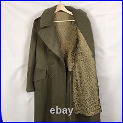 Vintage Wool Great Coat Army Canada 1952 Korean War Era PPCLI Size L/XL