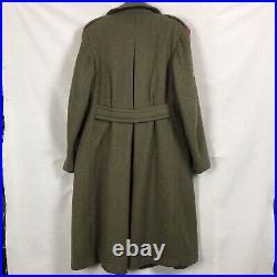 Vintage Wool Great Coat Army Canada 1952 Korean War Era PPCLI Size L/XL