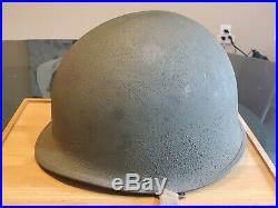 Vintage Wwii /korean War Us Marine Corps M1 Combat Helmet With Camouflaged Cover