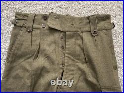 Vtg 1950 Eaglehawk Australian Military Pants Wool Uniform Trousers Korean War