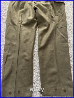 Vtg 1950 Eaglehawk Australian Military Pants Wool Uniform Trousers Korean War
