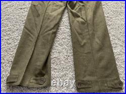 Vtg 1950 Eaglehawk Australian Military Pants Wool Uniform Trousers Korean War