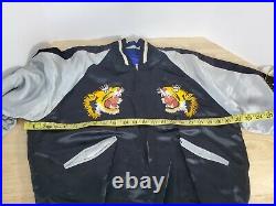 Vtg 1950s Japan Embroidered Reversible Jacket Korean War Era Tiger, Dragon