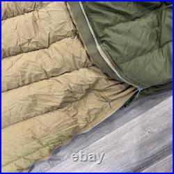 Vtg 1950s Korean War Era US Military Casualty Down Sleeping Bag Fur Lined Hood